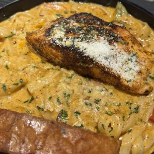 Blackened Salmon Pasta