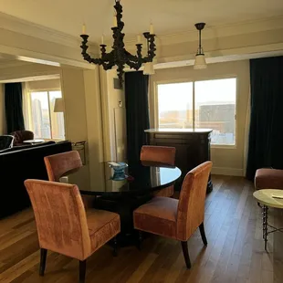 The Nomad Suite dining area