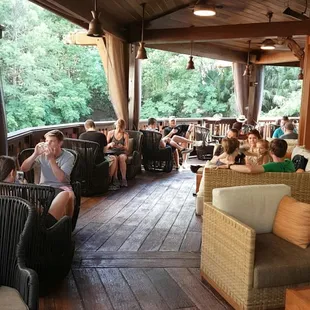 Outdoor seating area