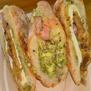 Steak and Guac Sandwich