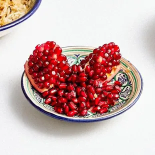 pomegranates on a plate