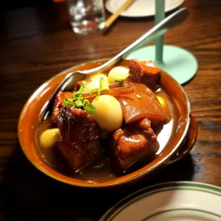 Hawthorn Pork Belly. Not good. Pork wasn&apos;t tender, not enough sauce, and overpriced at $29