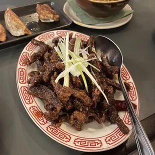 Crispy chili beef