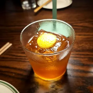 Old Old New New. Outstanding take on an Old Fashioned. $19