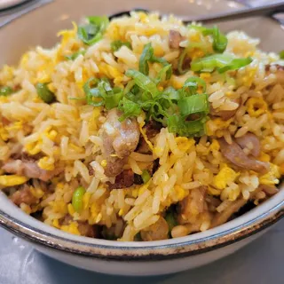 Singapore duck fried rice