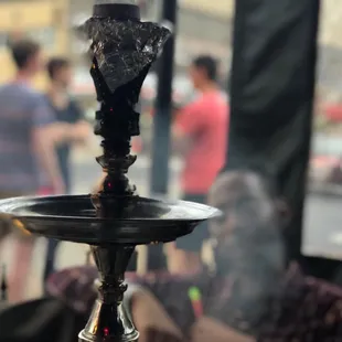 a close up of a hookah