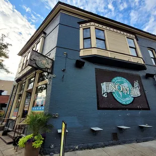 the outside of the building