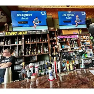 US Open @ Nomad World Pub . 1401 E Brady St, Milwaukee, WI . Dive/Sport Pub w/ Street Side Patio. Good Vibes. Cool!