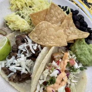 The delicious Plate of each of the Tacos  - so yummy #NomadaCatering
