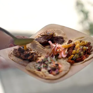 Bamboo plate for the tacos