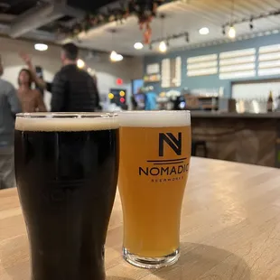 Weatherbreak (porter) and peak season (juicy tropical ipa)