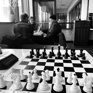 two men playing chess