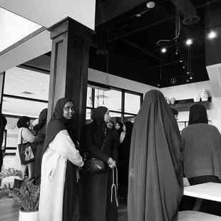 a group of women in hijab