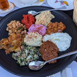 Mezze sampler plate