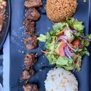 Lamb kebab plate