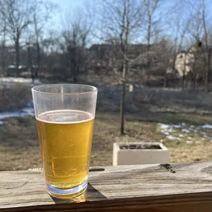 Cold beer on a sunny day