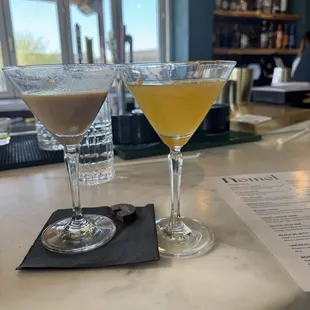 Mocha martini and Morning glory