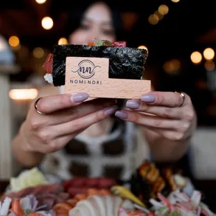 Hand Roll &amp; Chef's Sashimi Platter