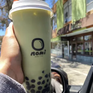 Matcha Milk Tea W/boba