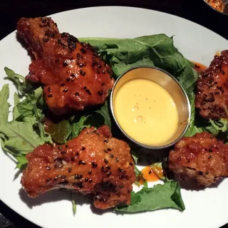 Sweet Chili Chicken Wings with Dynamite Sauce
