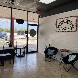 Seating area by the entrance