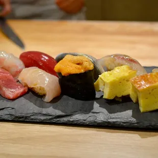 a variety of sushi