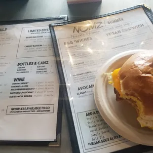 Brioche breakfast sandwich made with love