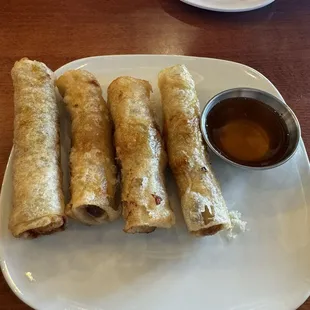 Fried Eggplant Spring Roll