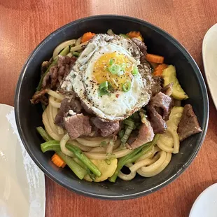 Grilled Pork Udon Noodles