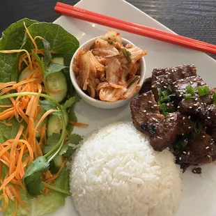 Korean pork belly! Get it sweet or spicy!