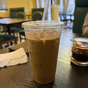 Iced Vietnamese coffee.