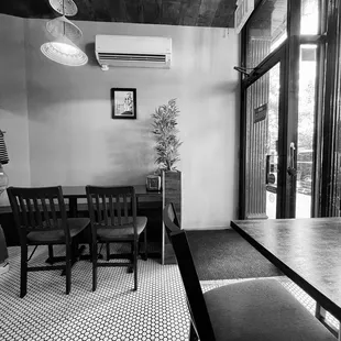 Seating options inside