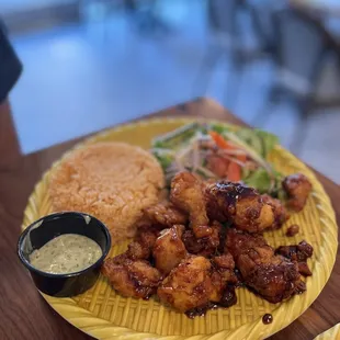 C3. Glazed Chicken with Rice