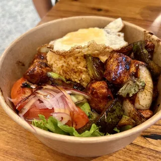 C2. Shaken Chicken with Rice & Egg