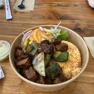 B1. Shaken Beef with Rice