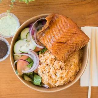 S1. Glazed Salmon with Rice