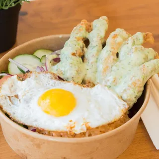 S2. House Special Shrimp with Rice & Egg