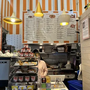a woman working in a restaurant