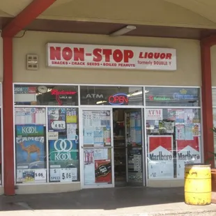 the front of the store