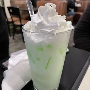 Green apple Italian soda