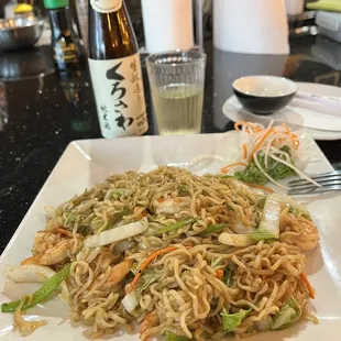 Yakisoba Shrimp Noodles