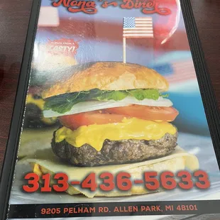 The menu