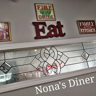 a stained glass window