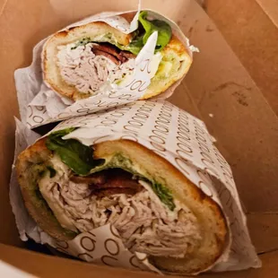 The Bird ($16), a turkey with cheese, lettuce, bacon
