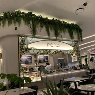 the interior of a restaurant