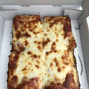a pizza in a box
