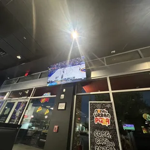 Entrance to the restaurant. Great place to come for your favorite sporting match!