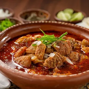 Delicious Pancita - beef tripe stew.