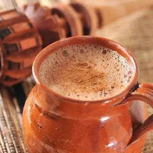 Atole made fresh everyday. We have different flavors; chocolate, traditional, guava, pineapple  and more!