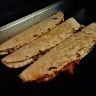 Quesadillas! Chicharron, chicken, steak, al pastor, carnitas, huitlacoche- you name it!